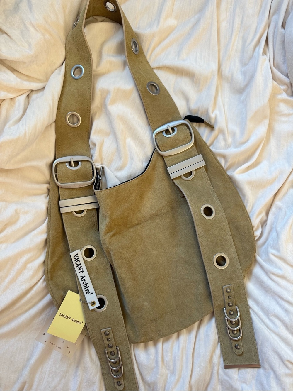 Vacant Archive Suede Bag